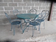 ANCIEN SALON DE JARDIN FER FORGE