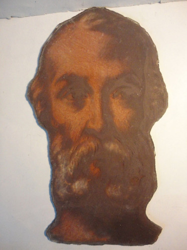Peinture sur verre visage - peinture,