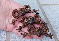 1 Antique Decoration / Ornament BRONZE BOW FURNITURE PENDULUM CHANDELIER LAMP N°40A