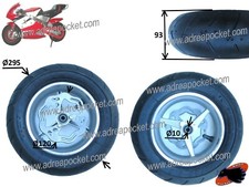 Roue avant complète semi
