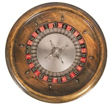 Vintage TABLE TOP ROULETTE WHEEL 1940s. Very Cool