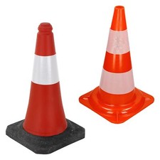 Cônes d'avertissement 47/51 cm pylône lot de triangles circulation/signalisation