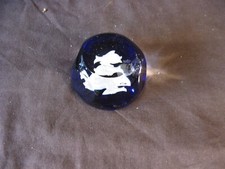 Antique Baccarat Signe Astro Crystal Paper Press. Fish (Accident)