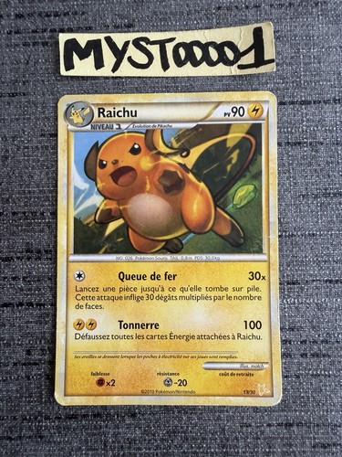 Carte pokémon raichu hs - carte,