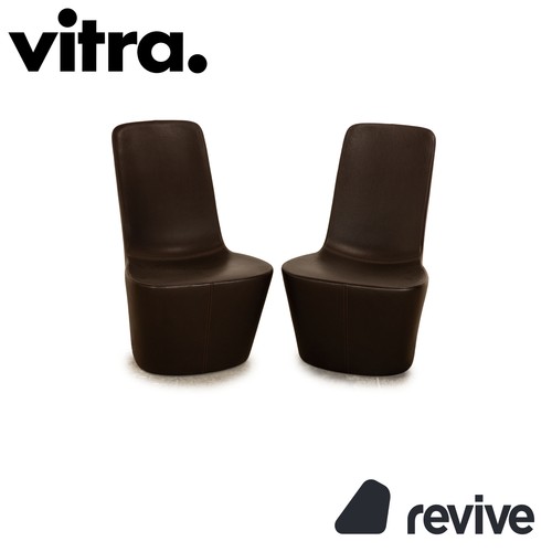 Vitra monopod cuir fauteuil - vitra,