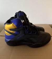 Reebok Men’s 7.5 Shaq Attaq "LA to LA" Basketball Shoes GY7127 Black/Purple/Gold