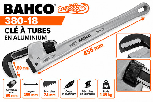 Bahco 380 clé tubes - 380-18,