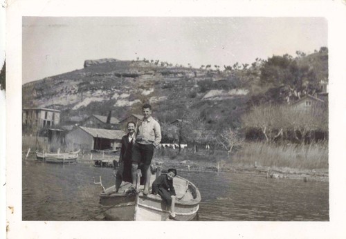Ancienne photographie trio - ancienne, a