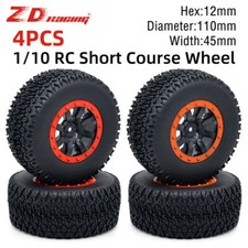 110mm Rubber Tires Short Course Truck Wheel for 1/10 ARRMA SENTON Traxxas Slash