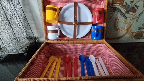 Valise mallette osier rotin