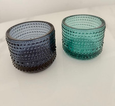 Bougeoir Iittala Kastehelmi saison pluie et bleu mer