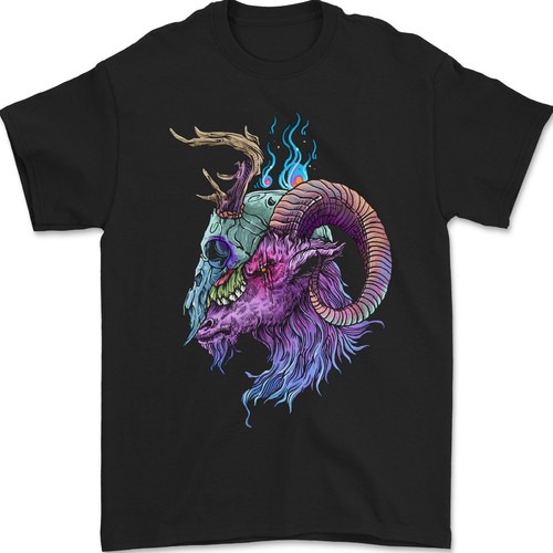 Shirt homme tête chèvre - t-shirt,