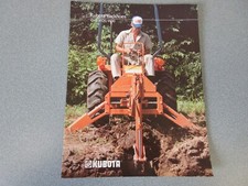3 Kubota Backhoe & Blade Literature Pieces
