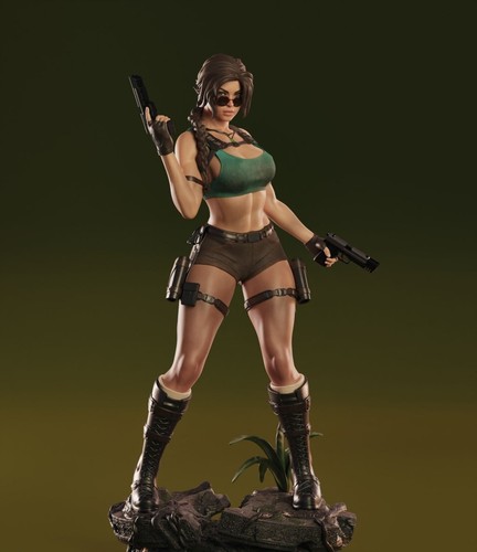 Figurine lara croft tomb - figurine,
