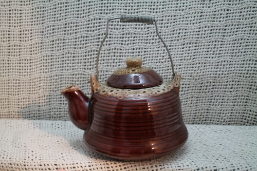 Vtg old ceramic - old, brown