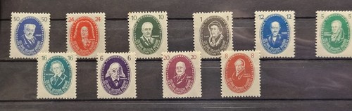 Série timbres allemand - allemand, cote