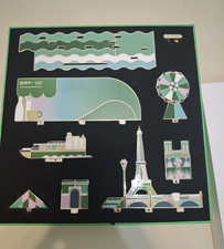 Paris 2024 Olympic 3D Jigsaw puzzle Pins Set 8pcs LE500  #022/500