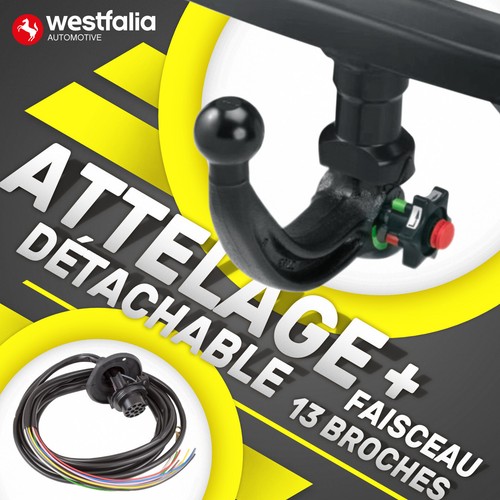 Attelage démontable pour - attelage,