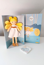 Peluche/Doudou Et Compagnie Aurore Fée De La Forêt Poupée Blanc Jaune  - Jolijou