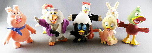 Calimero figurines floquées - calimero,