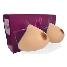 Faux Seins Amolux Prothèses Mammaires Silicone Auto Adhésives + Tétons Amovibles