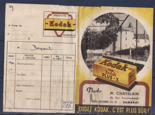 Kodak ancienne pochette pour - ,