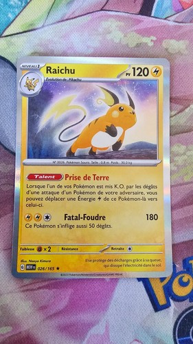 Raichu holo 120pv 026 165 - raichu, 026/165