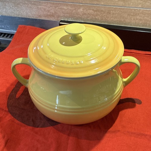 Creuset soupière jaune - soupière,