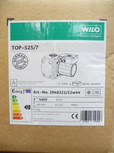 Pompe chaleur wilo top 25 - wilo,