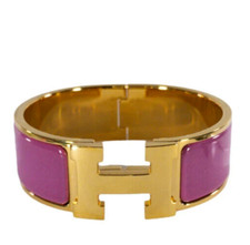 Hermes Clic Clac H bracelet Purple pink