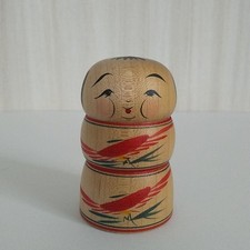 Vintage Japanese Kokeshi Doll by Teruyuki Hiraga Handmade from Sakunami 6cm JPN