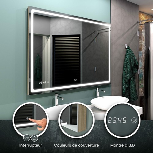 Miroir led houston 3 - miroir,