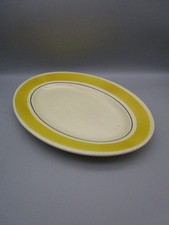 GIEN - plat de service ancien en faïence Primefleur, modèle Caroline