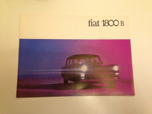 Fiat 1800 rare dépliant - b,