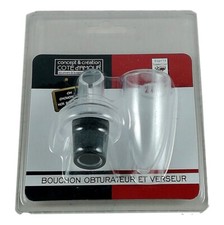 Bouchon Bec Verseur Bouteille de vin alcool huile olive + Capuchon obturateur