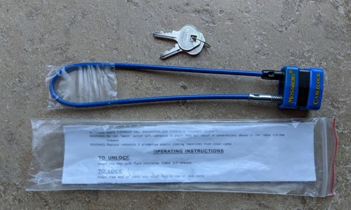 Mossberg cable lock keys - mossberg, w/2