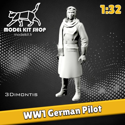 Figurine ww1 pilote - 1:32,