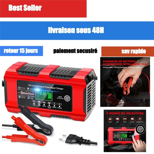 Chargeur batterie voiture 12v - chargeur,