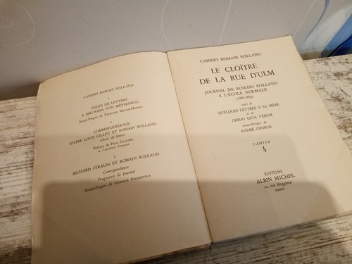 Cahiers romain rolland le - rolland, n°4