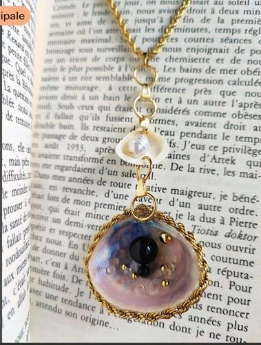 Collier coquillages pendentif - collier, coquillages,