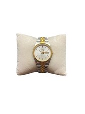 PULSAR QUARTZ DAY‑DATE – TWO‑TONE JUBILEE – SILVER DIAL – JAPAN MOVT