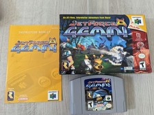 JET FORCE GEMINI NINTENDO 64 N64 CARTRIDGE BOX BOOKLETS INSERTS AUTHENTIC
