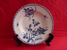 assiette creuse boch fréres keramis,service "chanteurs",oiseaux,papillon (1)