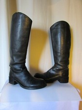 bottes  cavalières ash cuir