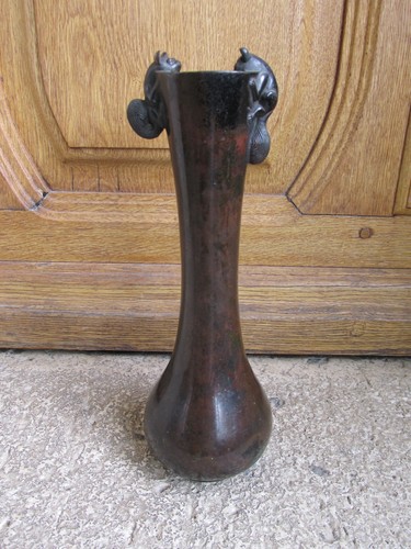 Vase bronze patine ancien - bronze,