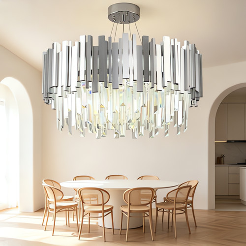 Lustre cristal plafonnier - lustre, en