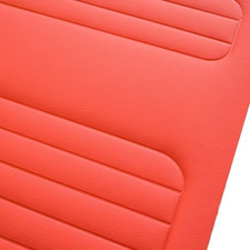 Fits VW Beetle Bug Kafer Cox Red Door Panel Set 4pcs Faux Leather 1967–79