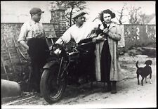 photo of an old motorcycle 