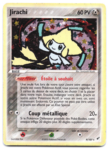 Carte pokémon jirachi - pokémon,