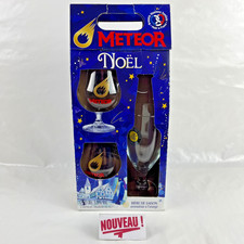 ➜NICE METEOR BOX OF 3 GLASSES Christmas beer brewery Alsace collectible